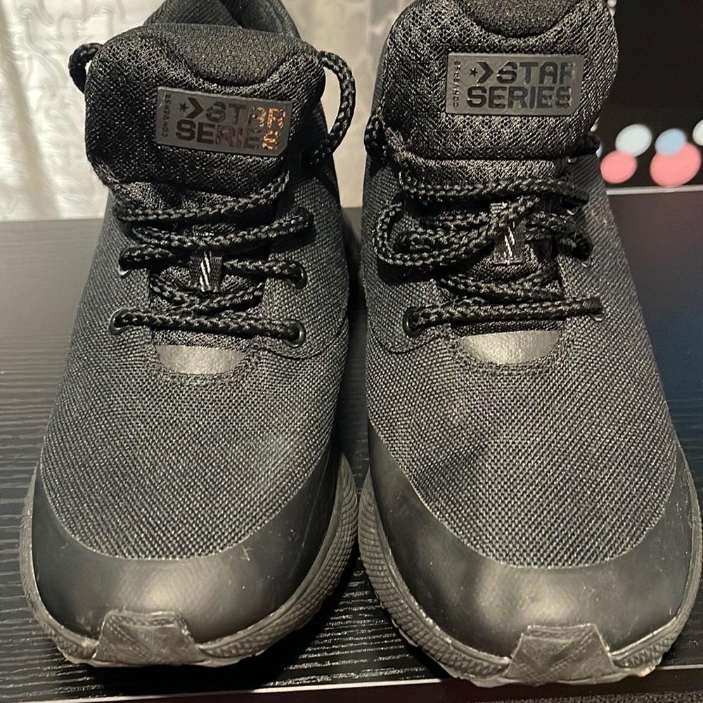 All Black converse sneakers